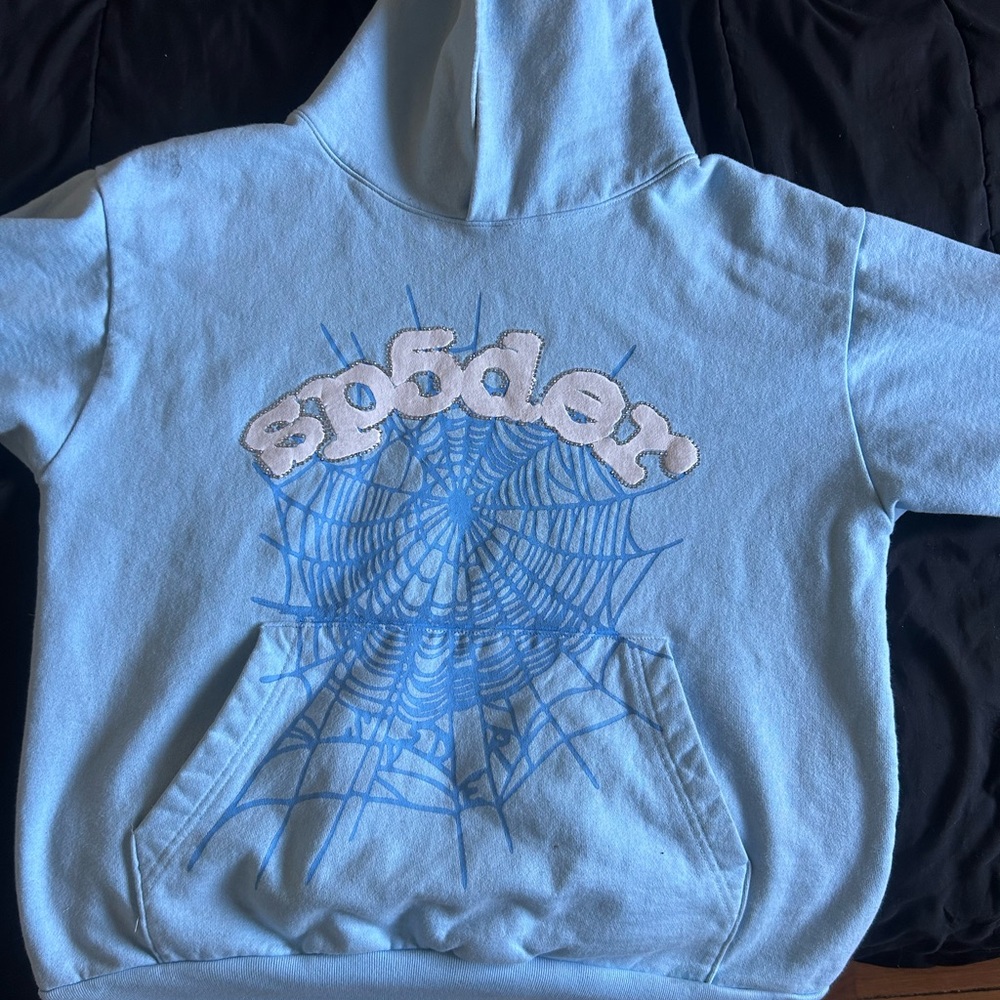 Baby blue sp5dee hoodie